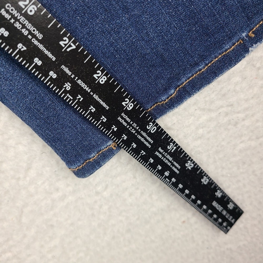 American Eagle Jeans Womens 6 Short Blue Super Stretch Kick Boot Dark Wash Denim - Picture 5 of 13